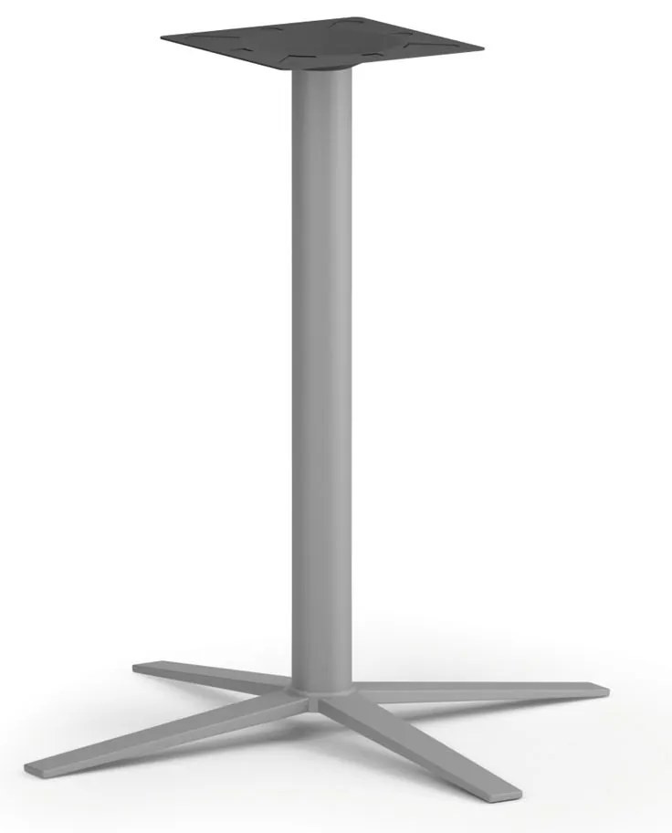 Stolová podnož AURA, 700 x 720 mm, sivostrieborná