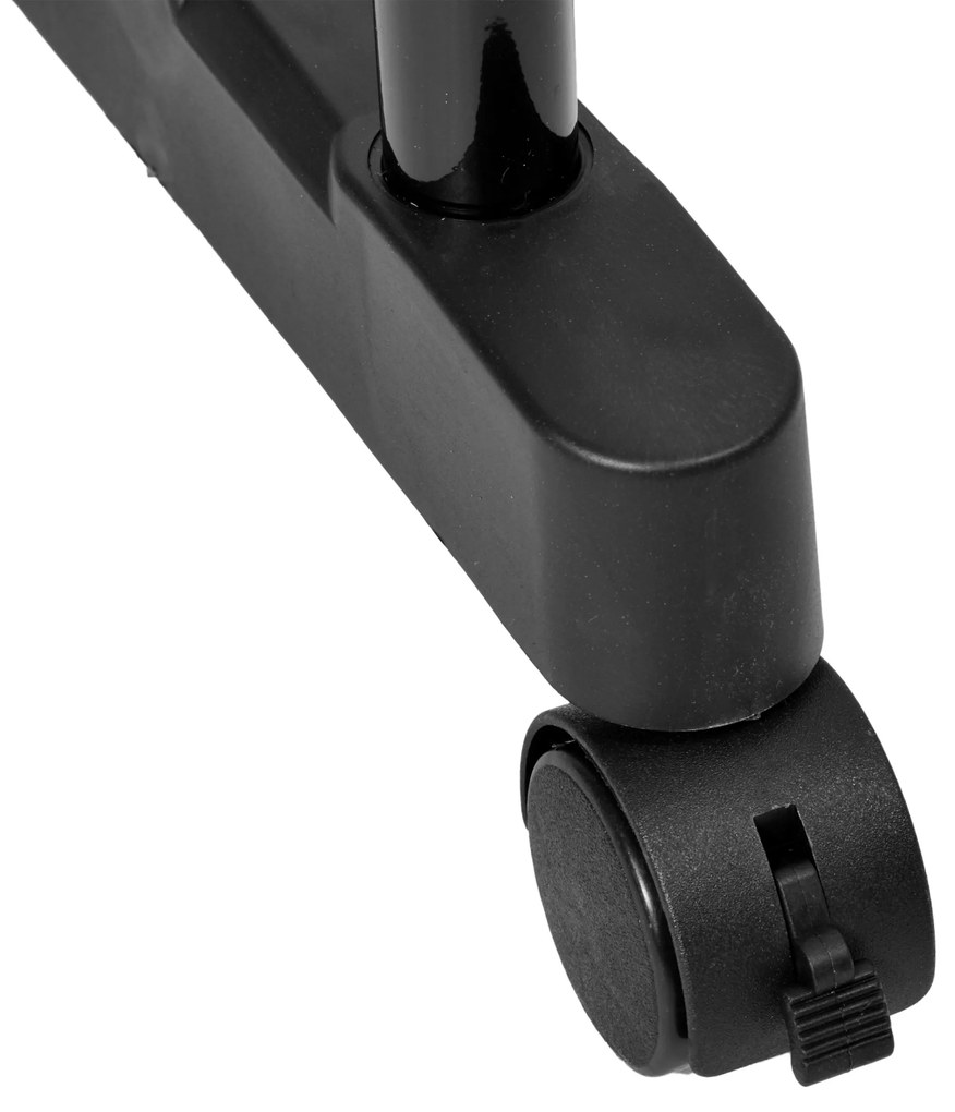 Stojan na oblečenie WALERIA čierna/strieborná