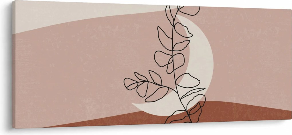 Obraz - Boho listy N⁰2 (120x50 cm)