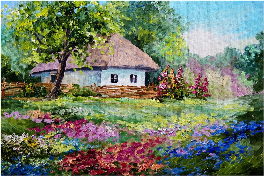 Obraz - Chalupa (90x60 cm)