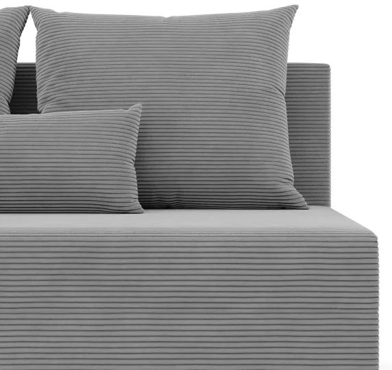 Dvojmiestna pohovka FERMO Poso rozkladacia, svetlosivá