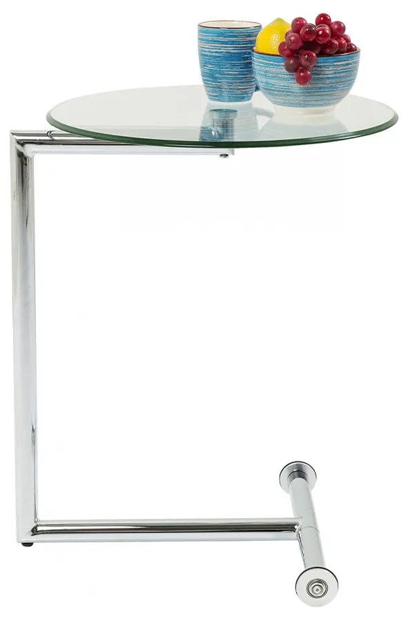 Odkladací stolík Easy Living Clear Ø46 cm 62 × 51 × 46 cm KARE DESIGN