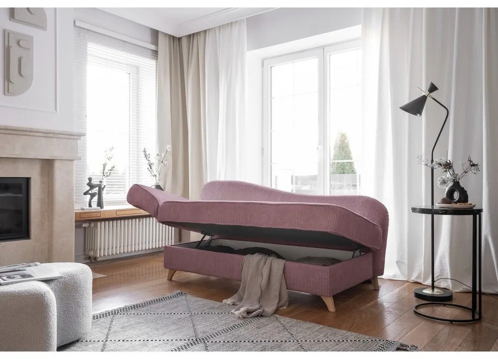 Staroružová menčestrová leňoška (ľavý roh) Chic Charlotte – Miuform