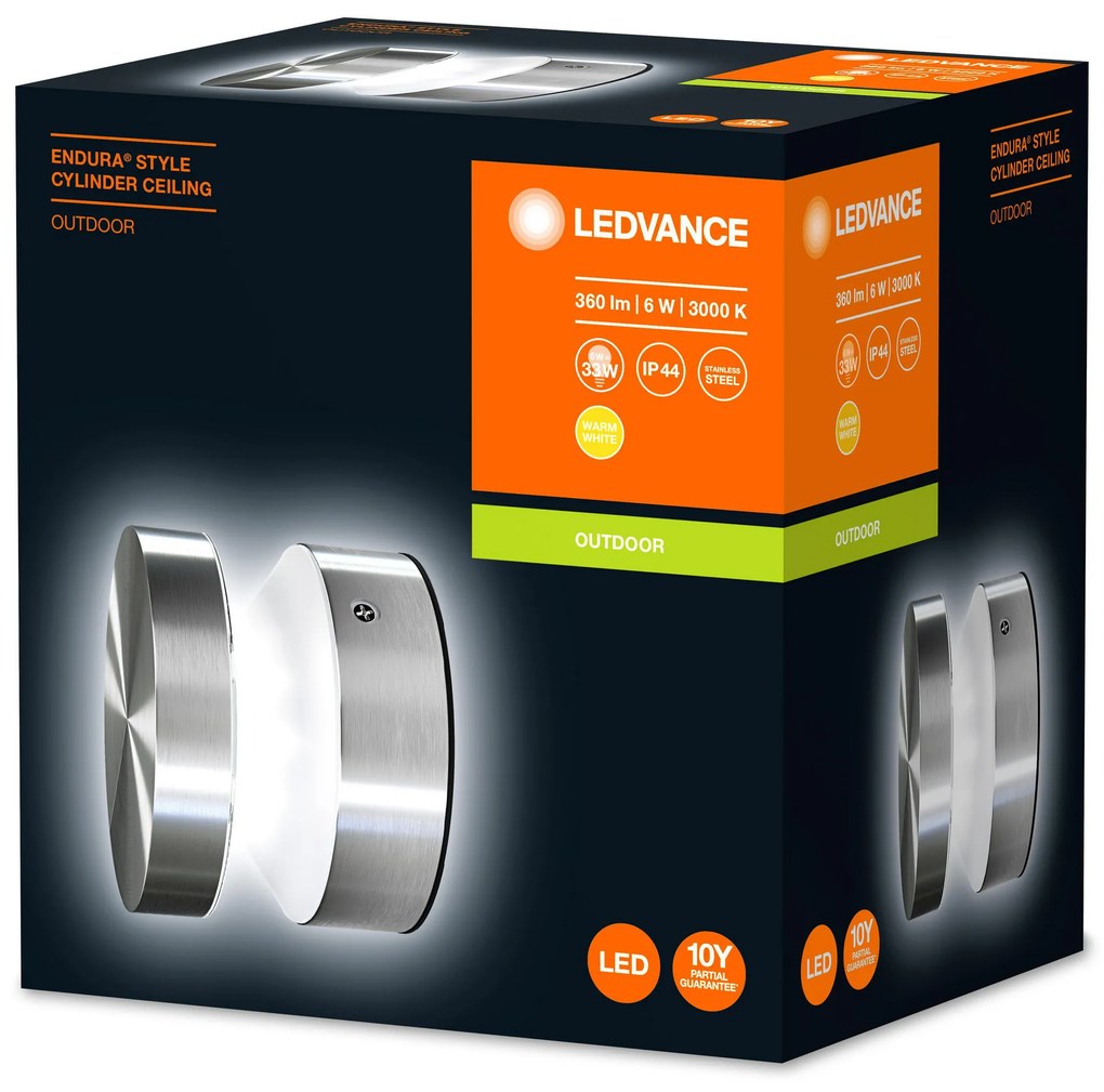 LEDVANCE Vonkajšie LED stropné osvetlenie ENDURA STYLE CYLINDER, 6W, teplá biela, IP44