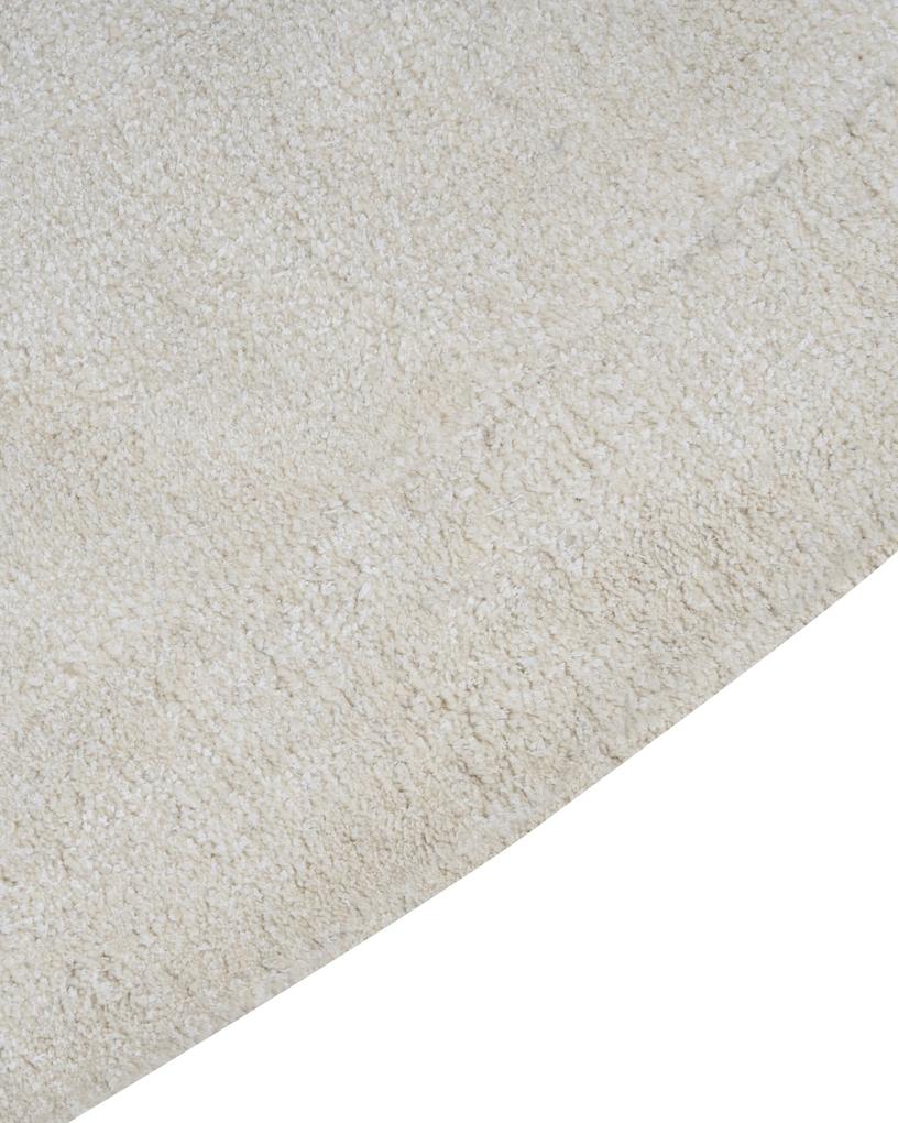 Viskózový koberec 200 x 300 cm krémová biela MITHA Beliani