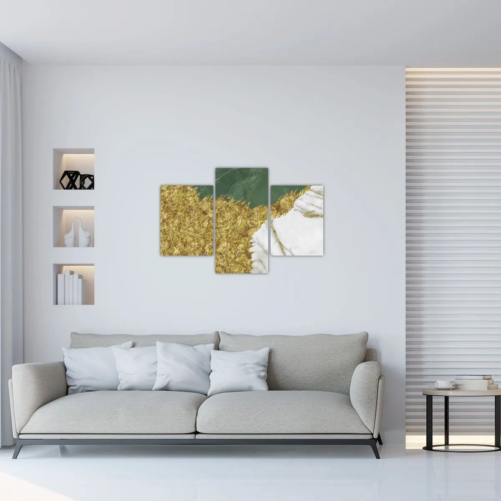 Obraz - Zelený mramor N⁰2 (90x60 cm)