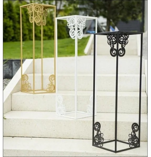 Stojan na kvety 60x24 cm čierna