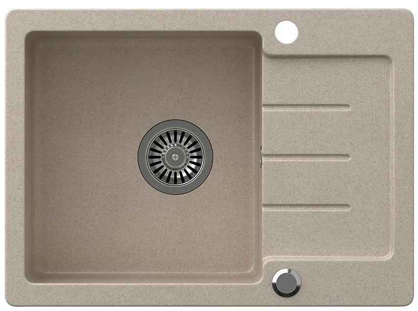 Drez Johnny 116 Steingran béžový 60x44x18.5 + sifón