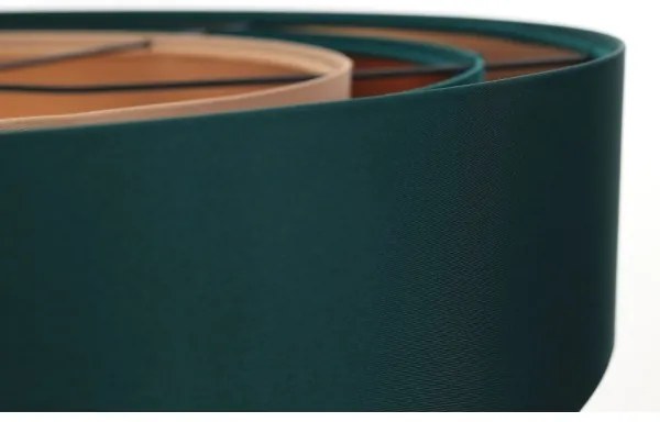 Luster na lanku TRINITI 1xE27/60W/230V zelená/meď