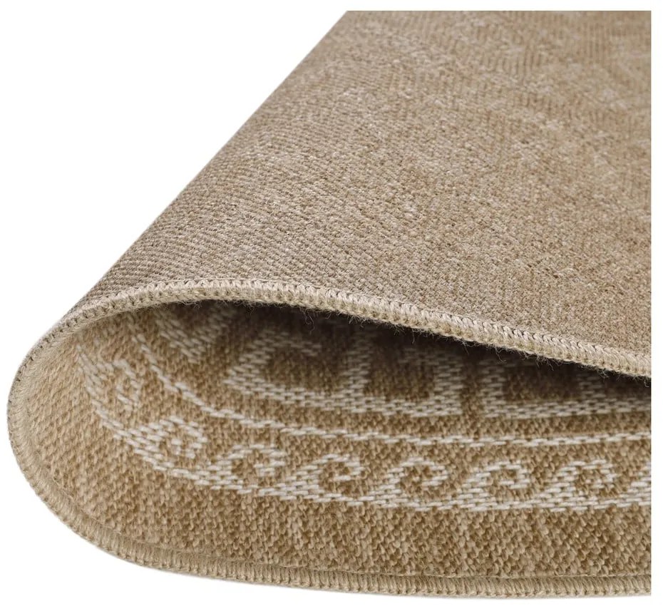 Béžový okrúhly vonkajší koberec ø 120 cm Comilla – Ayyildiz Carpets