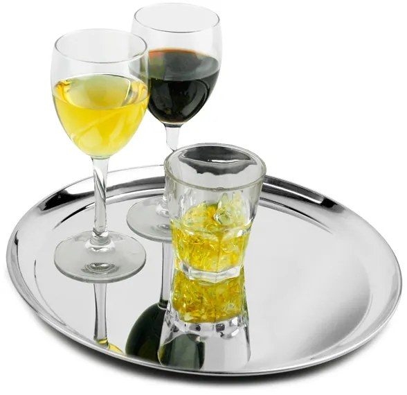 Bar@drinkstuff Nerezová tácka 35cm