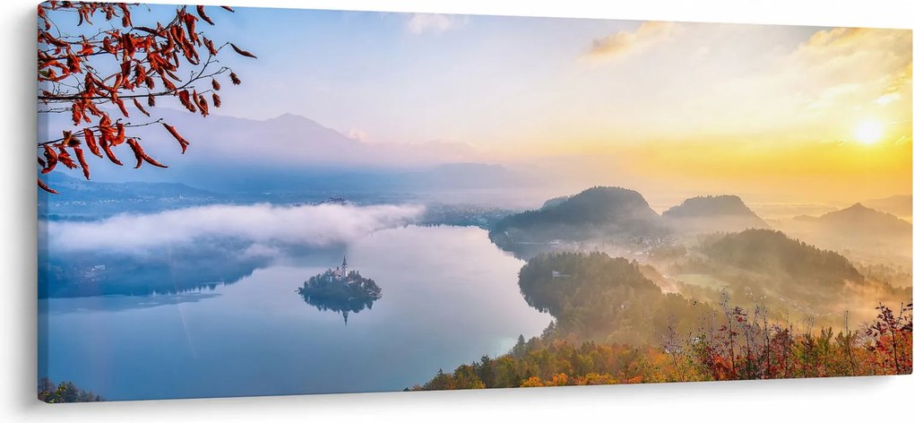 Obraz - Bledské jazero (120x50 cm)