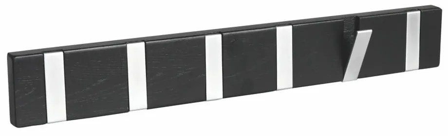 Čierny nástenný vešiak z dubového dreva Confetti – Rowico