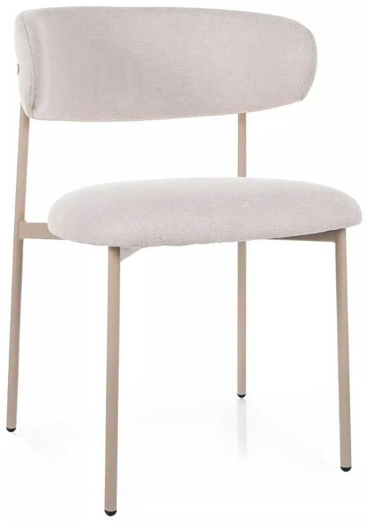 JEDÁLENSKÁ STOLIČKA POLA BÉŽOVÁ + KAŠMÍROVÉ NOHY