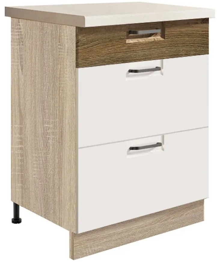 Skrinka do kuchyne Favorit 10d Sonoma/White+Ribbeck