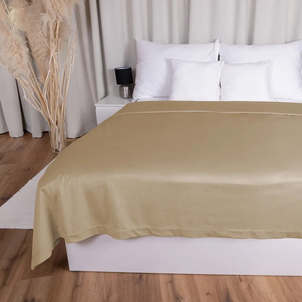 Biante Zamatový prehoz na posteľ Velvet Prémium SVP-045 Kávovo béžový 220x240 cm
