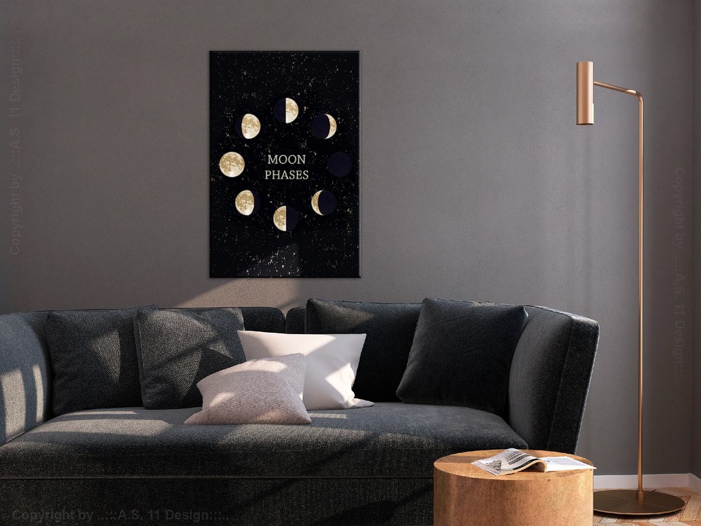 Artgeist Obraz - Lunar Cycle (1 Part) Vertical Veľkosť: 20x30, Verzia: Premium Print