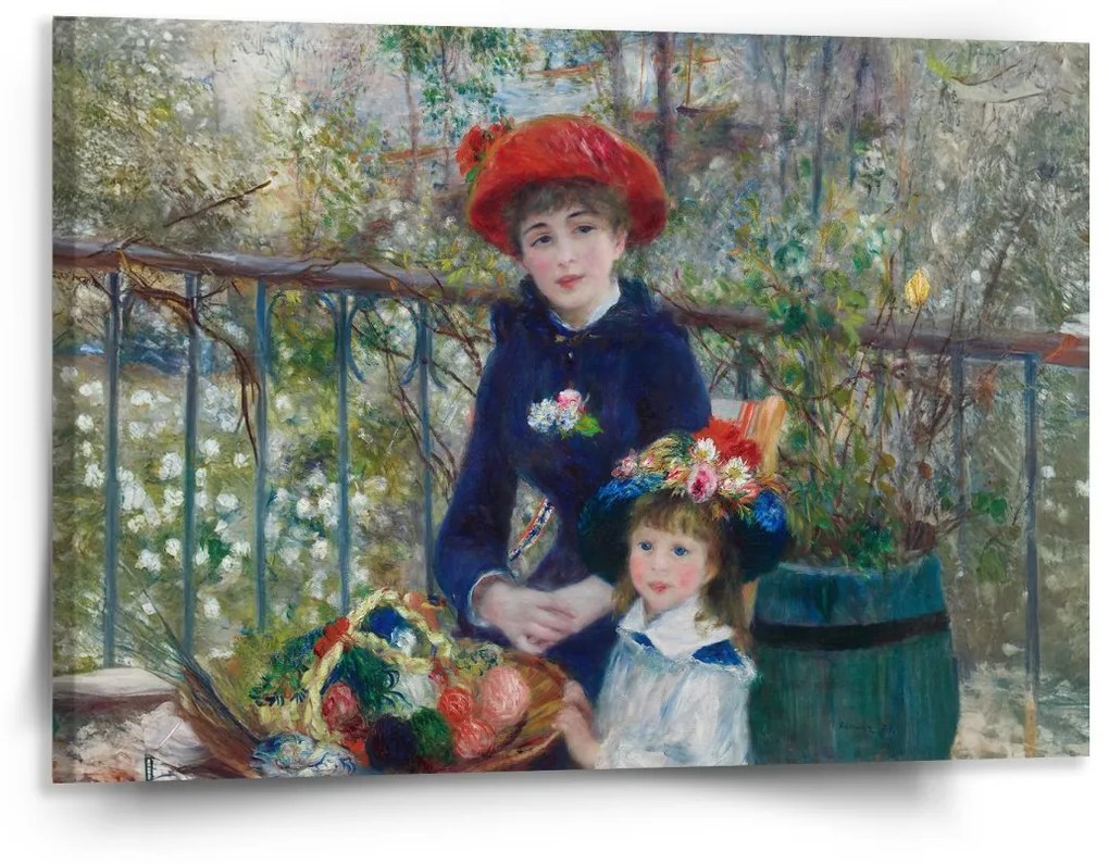 Sablio Obraz Dvě sestry (Na Terase) - Pierre-Auguste Renoir - 150x110 cm