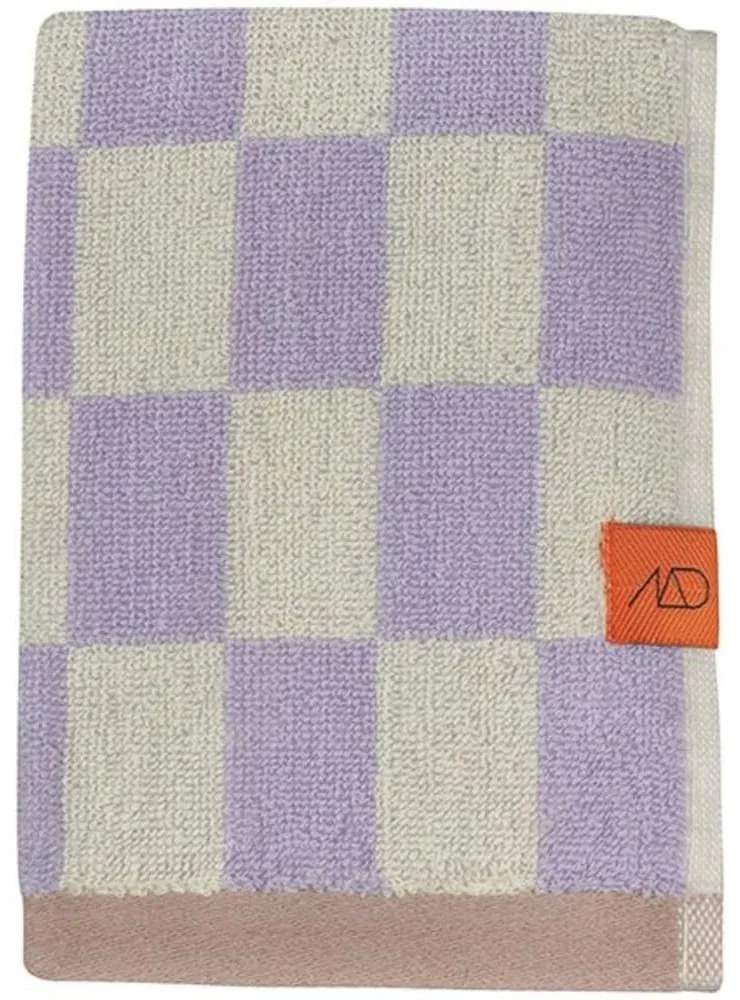 Svetložlto-fialové uteráky z bio bavlny v súprave 2 ks 40x55 cm Retro - Mette Ditmer Denmark