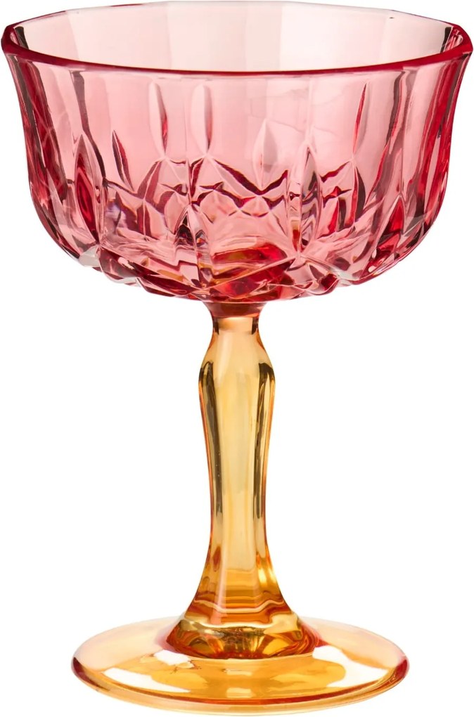 Ib Laursen Pohár na víno Multi Colours 165 ml rúžovo-oranžová