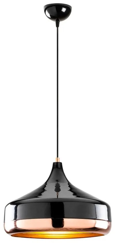 Závesné svietidlo v čierno-medenej farbe Opviq lights Yildo, ø 36 cm