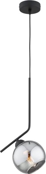 Brilagi - Luster na lanku DIOR 1xE27/60W/230V čierna/dymová sivá