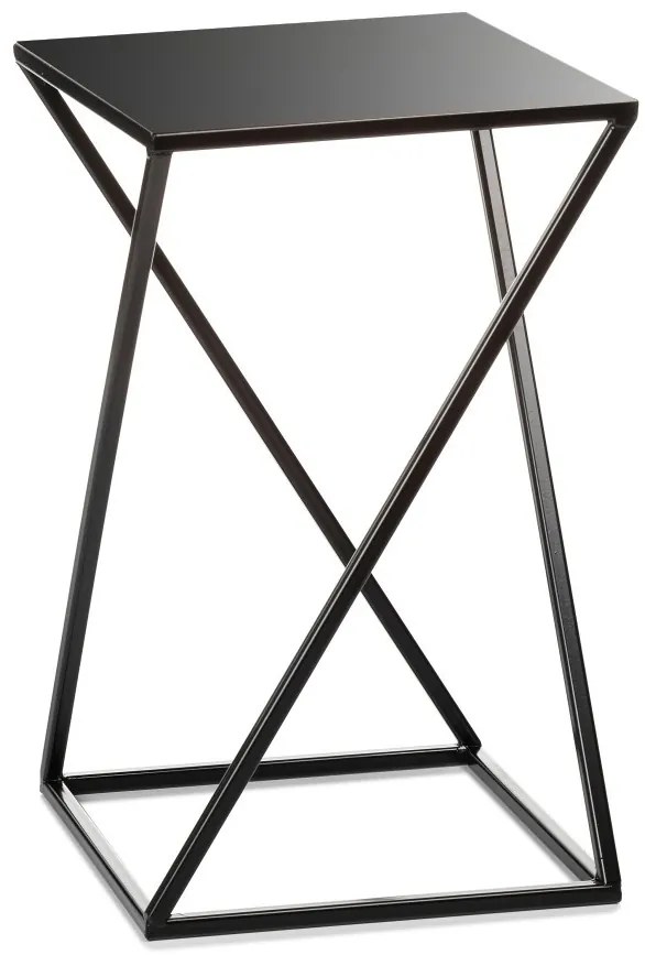 STOJAN NA KVETINÁČ LOFT4 40X24X24 CM ČIERNA