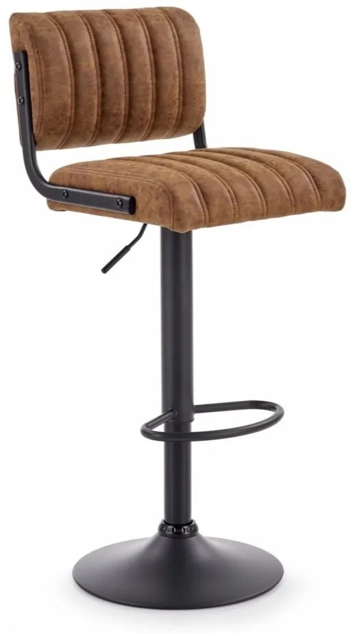 Barová stolička SUSI – ekokoža, hnedá