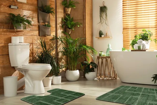 Sada kúpeľňových koberčekov SUPREME LINES línie, zelená