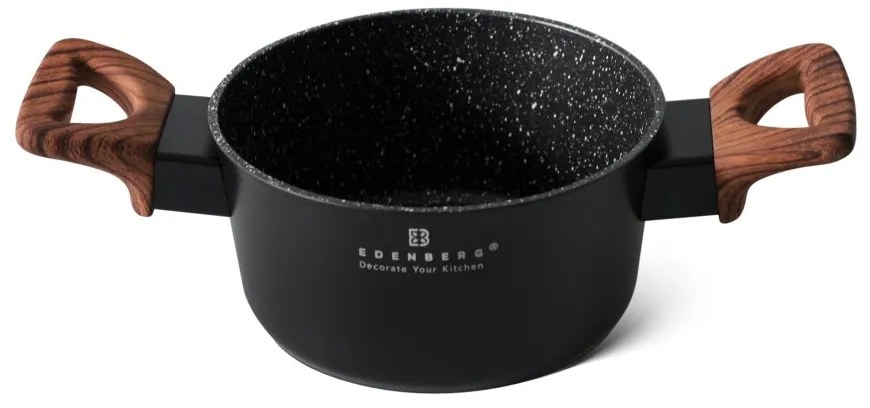 Dizajnová 8-dielna sada hrncov čierno-hnedá