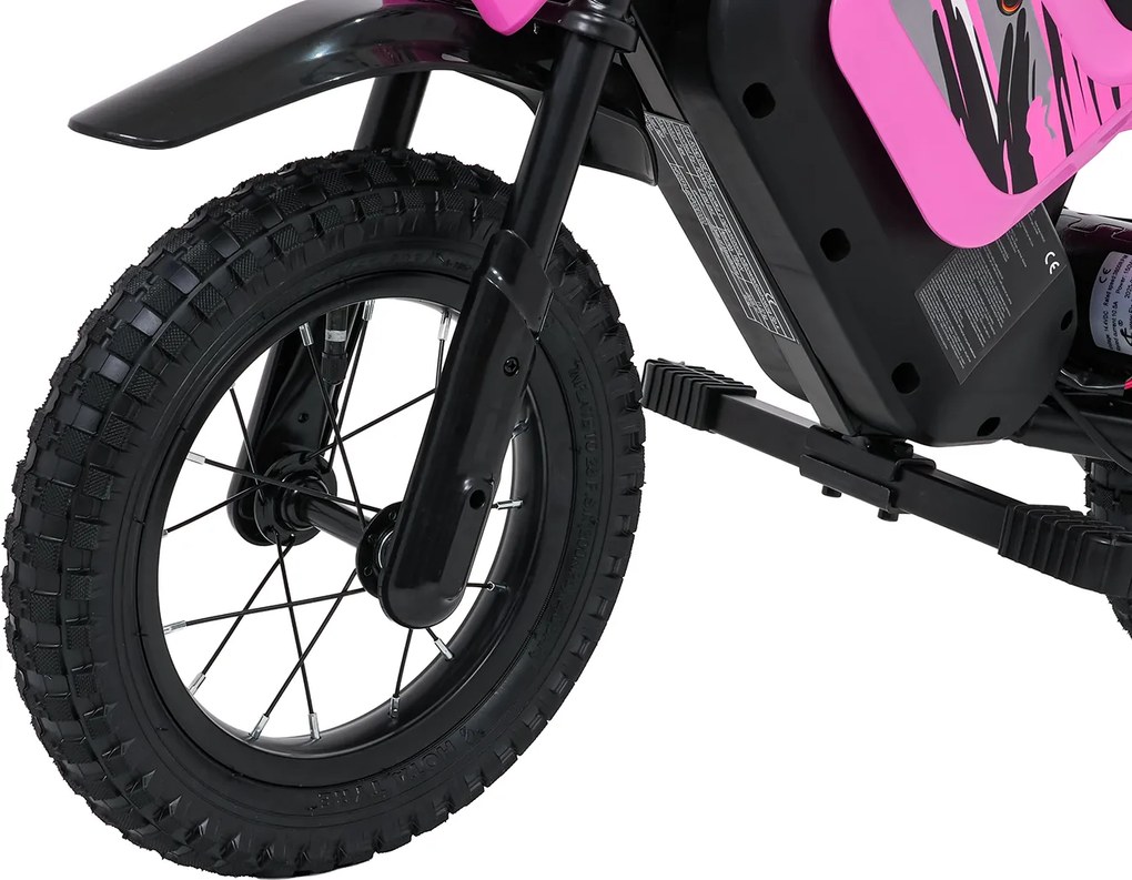 Ramiz Detský elektrický motocykel SHARK ružový