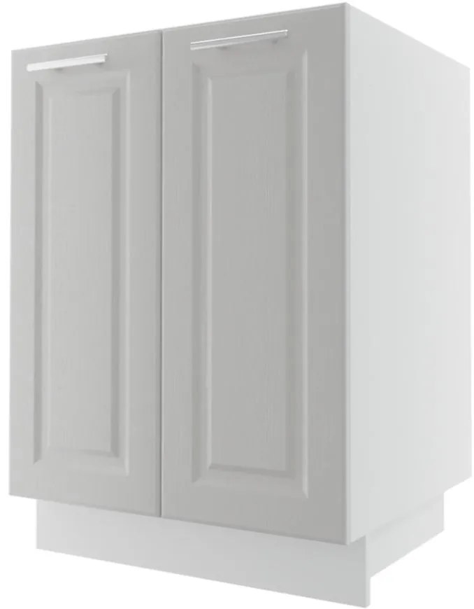 Kuchynská skrinka Emporium D11/60 light grey stone/biela