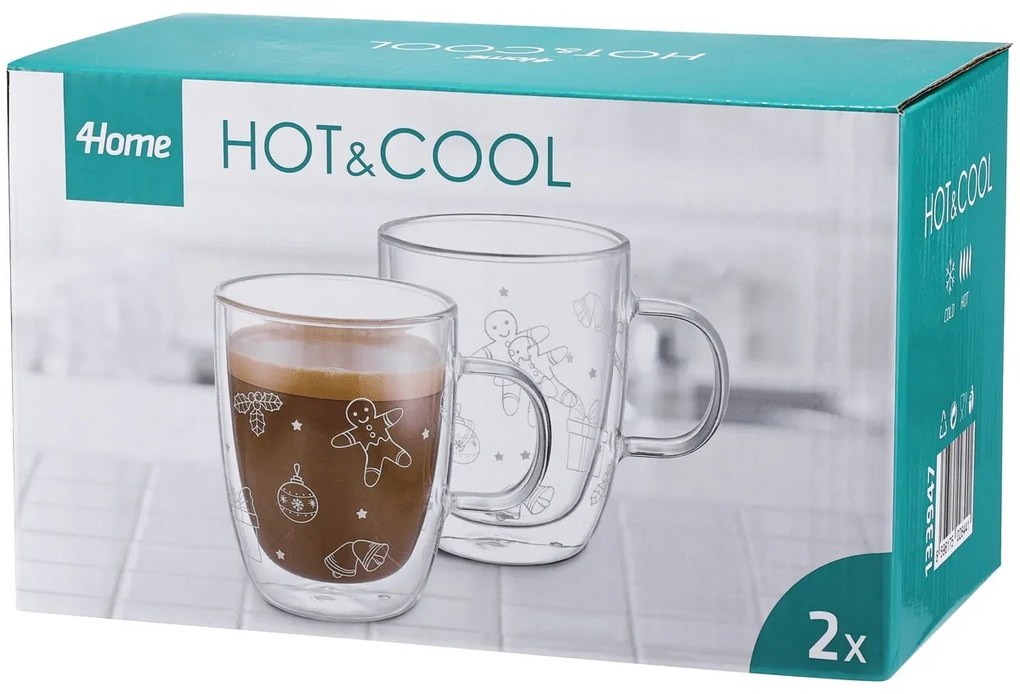 4Home Termo pohár Winter Hot&Cool 400 ml, 2 ks
