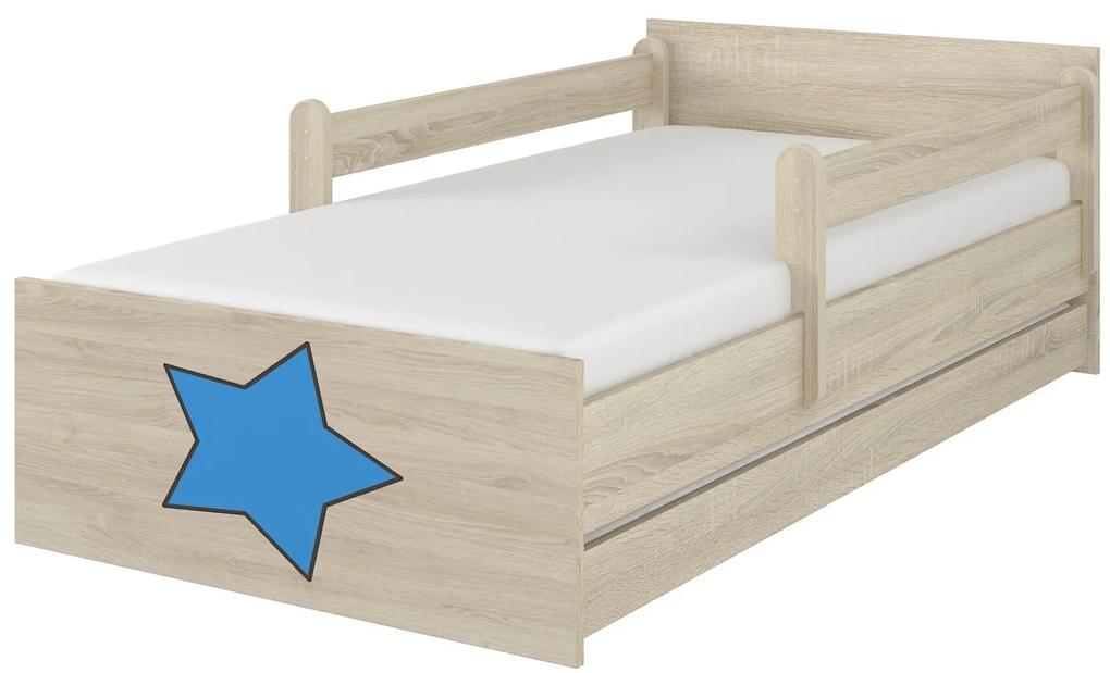Raj posteli Detská posteľ " gravírovaná hviezda " MAX biela