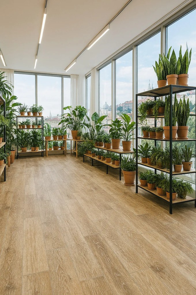 PVC podlaha - lino Flexar Nerok 0476 Noma Miel, na mieru, šíře 2m,4m, hnedá, bez podkladu, chodba / predsieň, Gerflor