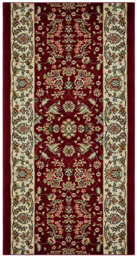 Berfin Dywany, Koberec behúň na mieru Anatolia 5378 B (Red), šíre 120 cm, červená, chodba / predsieň