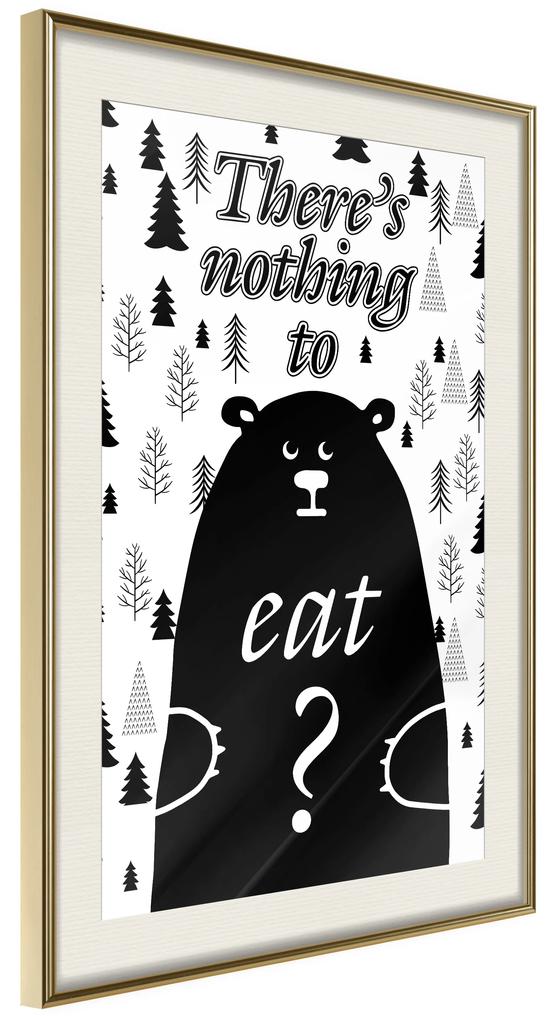 Artgeist Plagát - There's Nothing To Eat? [Poster] Veľkosť: 40x60, Verzia: Zlatý rám