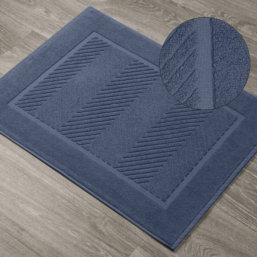 Kúpeľňový koberec KALIA 50x70 CM námornícka modrá