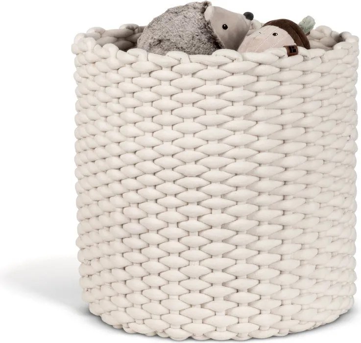 Látkový košík ø 40x40 cm Peach Skin Round XL – Bigso