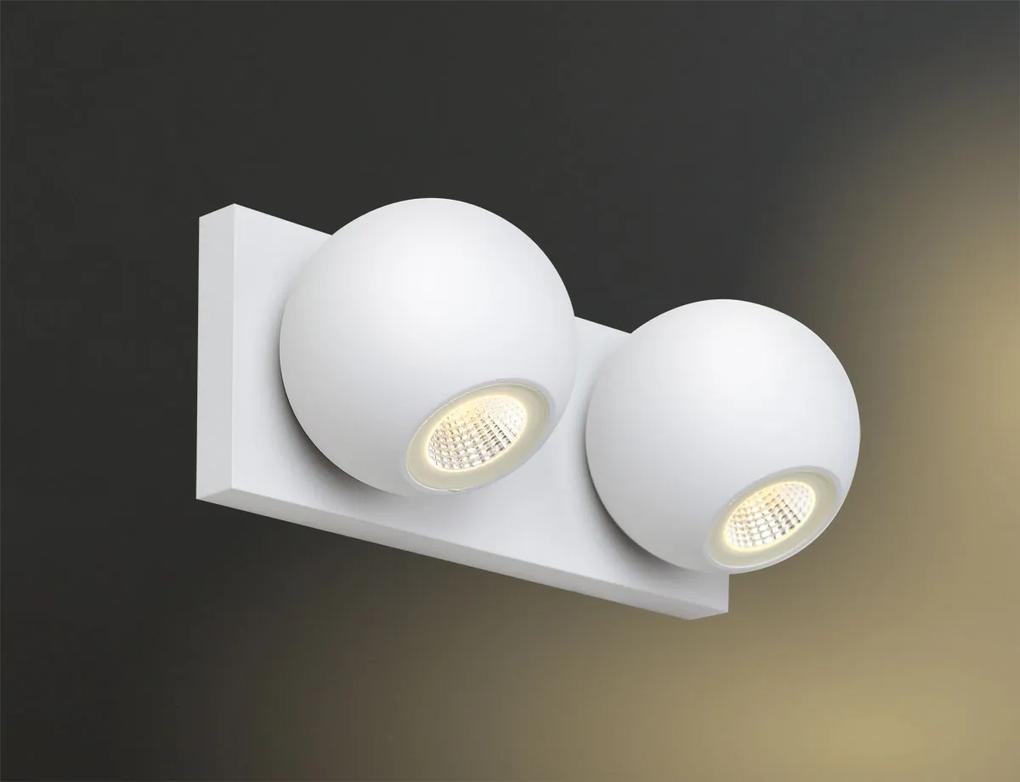 GOAL II | Nástenné dvojité biele LED svietidlo