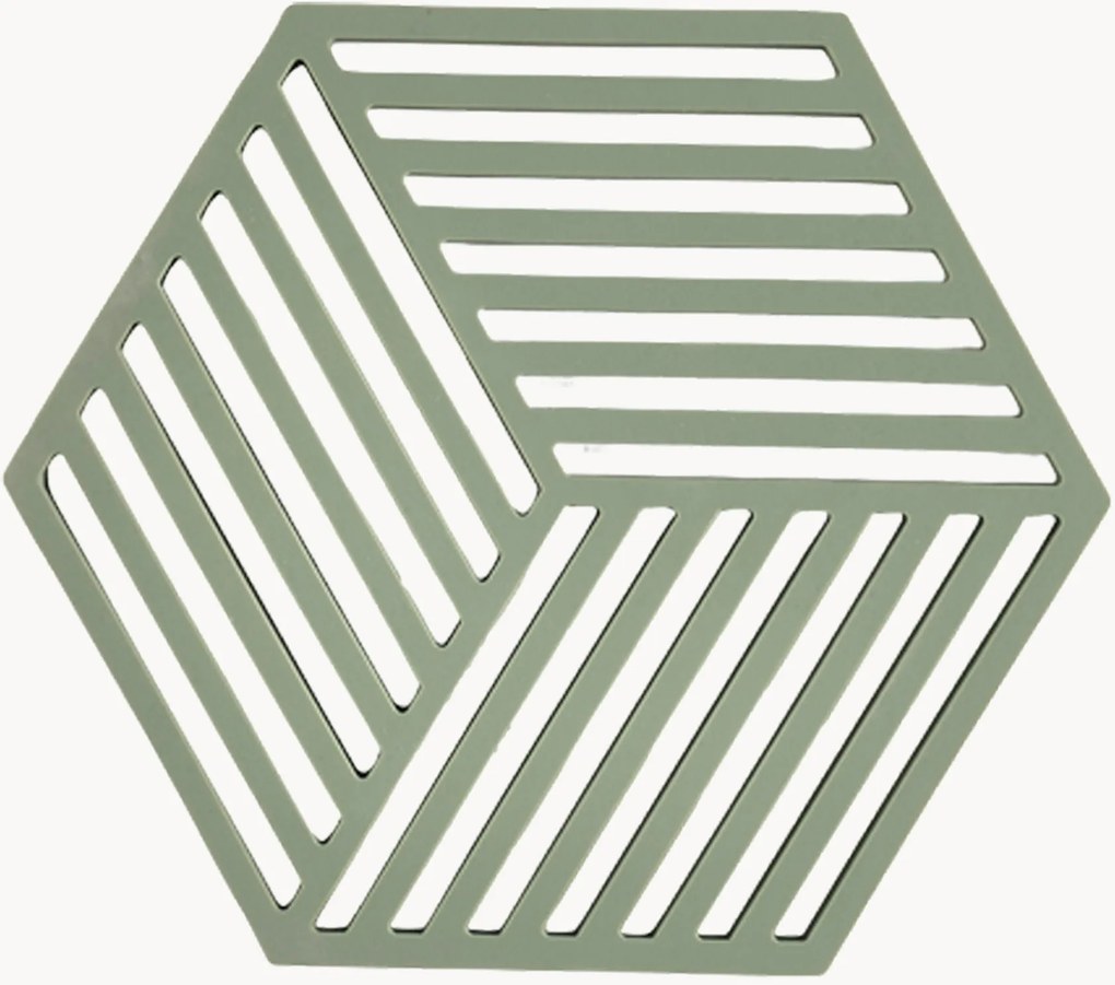 Silikónové podložky pod poháre Hexagon, 6 ks