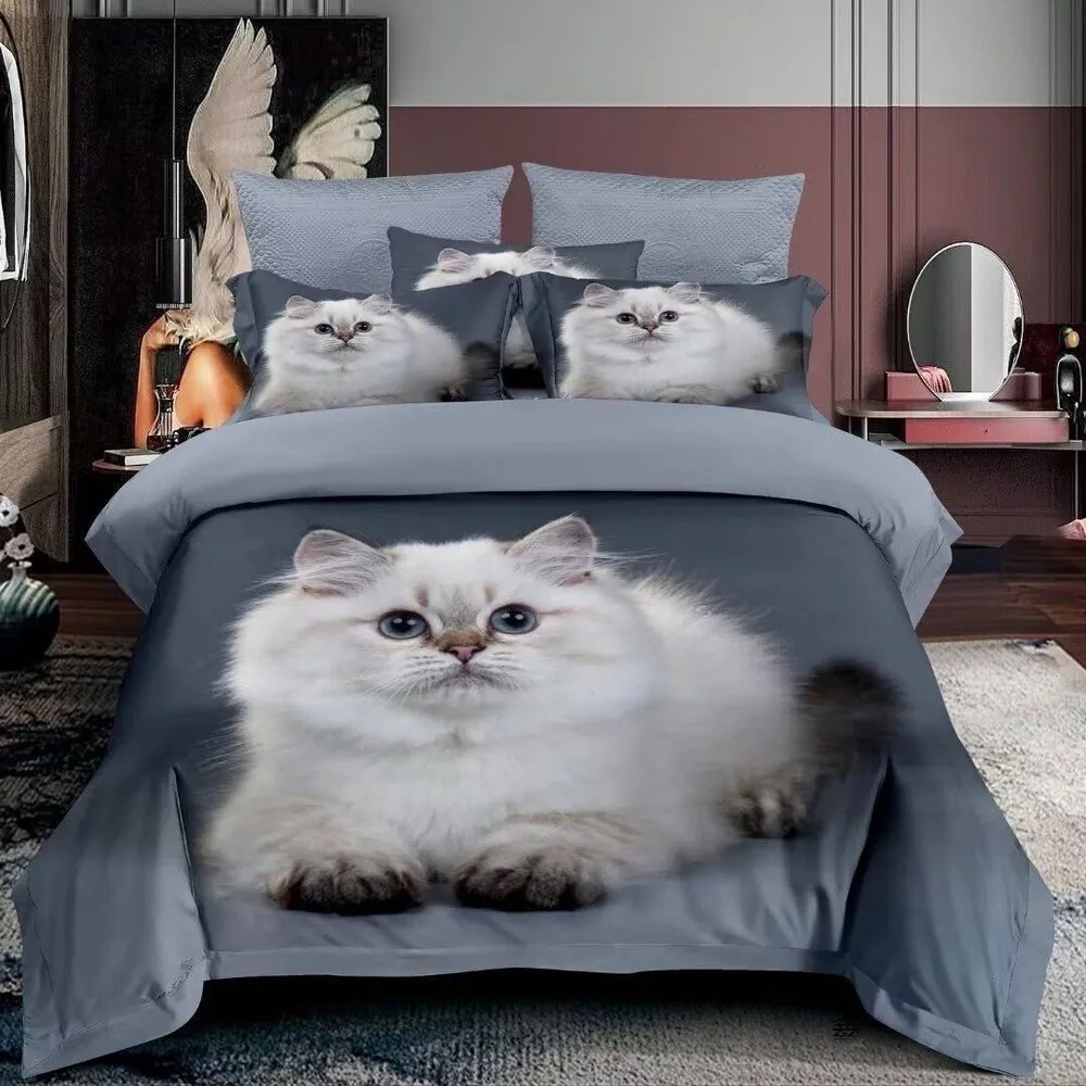 Obliečky Homa KITTY WHITE 7-dielna sada 140x200 cm