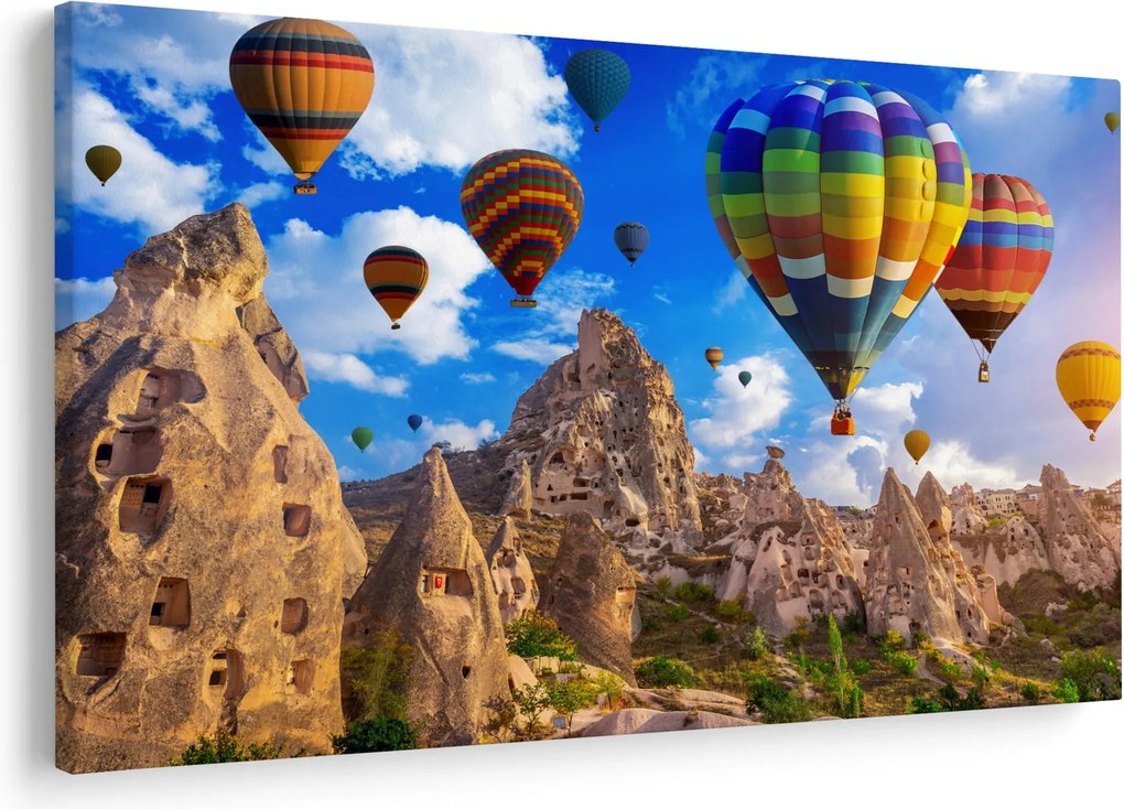 Obraz - Teplovzdušné balóny, Cappadocia, Turkey. (90x60 cm)