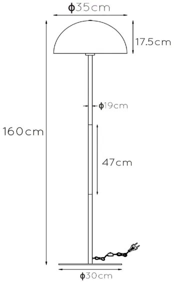 Lucide 45796/01/33 - Stojacia lampa SIEMON 1xE27/40W/230V zelená