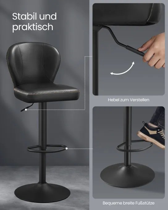 Set dvoch barových stoličiek LJB097B01