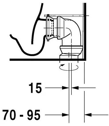 DURAVIT Darling New WC misa kombi s Vario odpadom, 370 mm x 400 mm x 630 mm, 2138090000