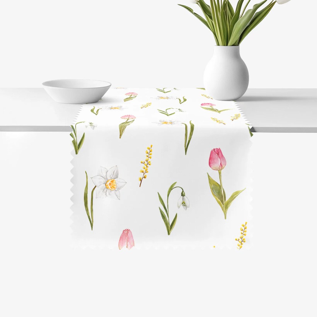 Goldea behúň na stôl teflónový - dotyk jari 20x120 cm