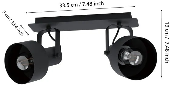 Eglo 99518 - Bodové svietidlo CASIBARE 2xE27/28W/230V