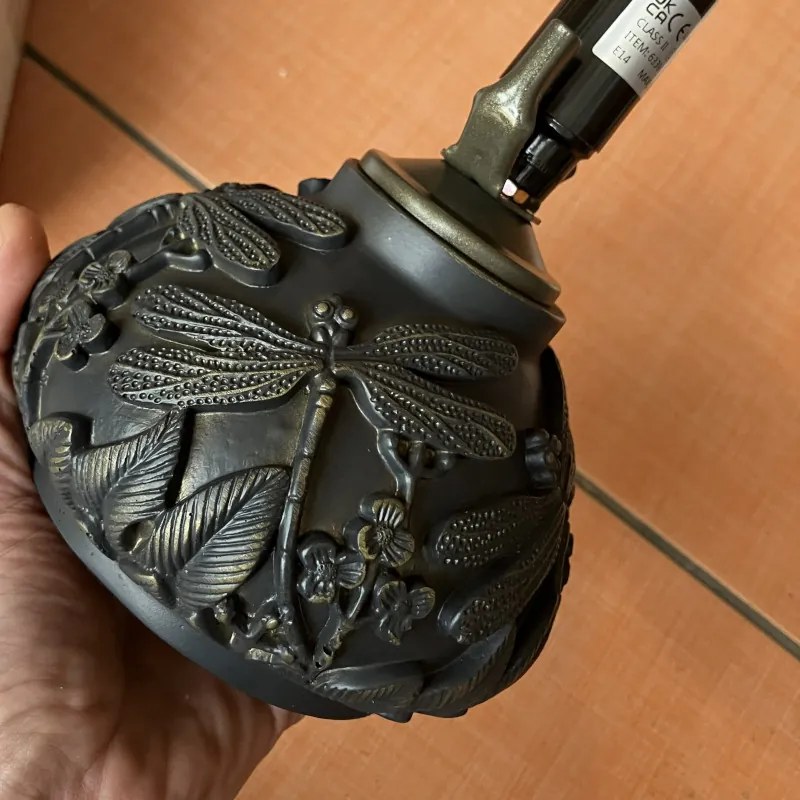 Nočná lampa Tiffany vitráž VÁŽKA BLUE Ø20*28