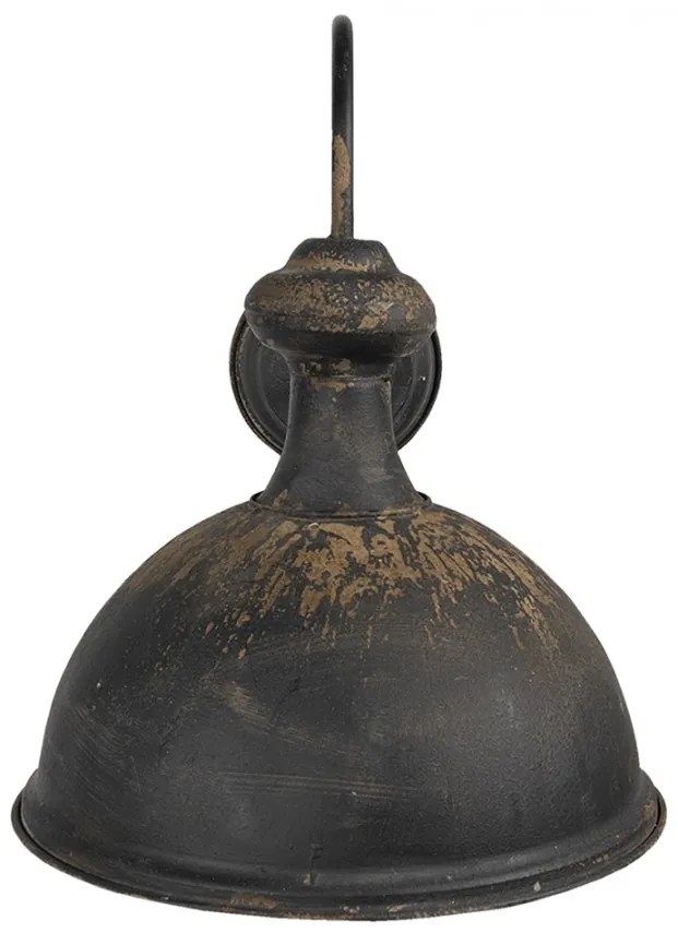 Retro čierna patina nástenné svietidlo